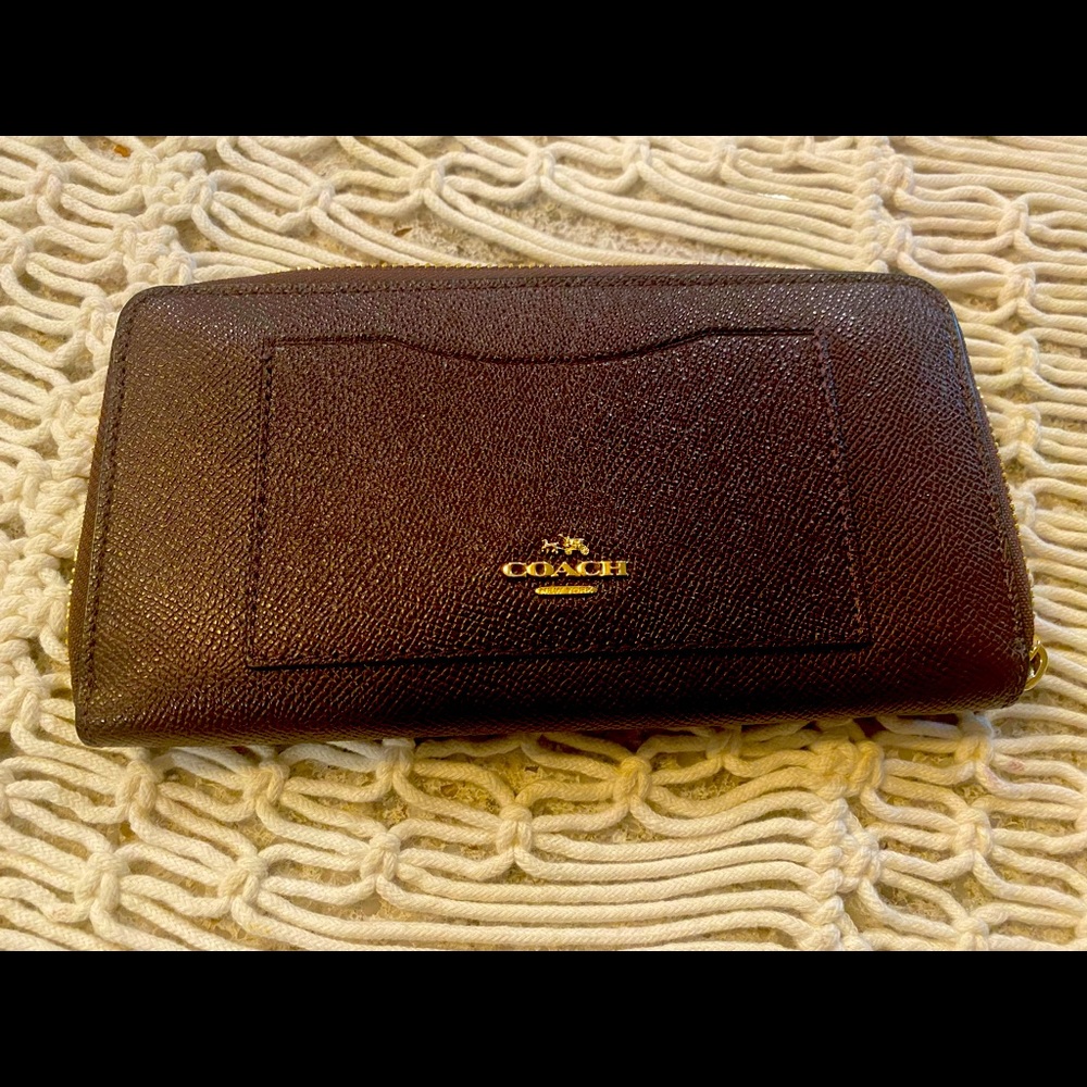 Coach Accordion Zip Wallet